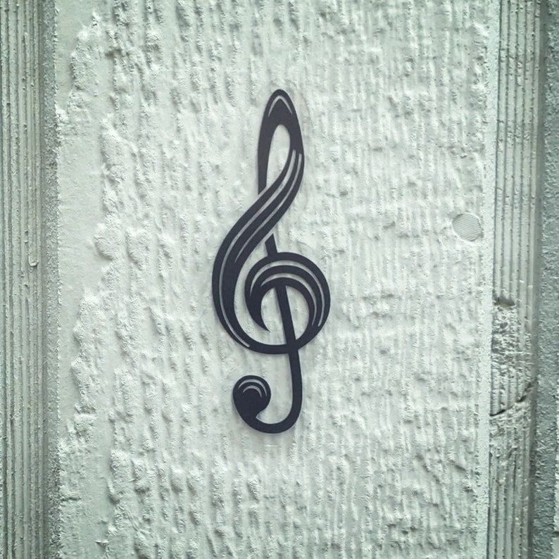 Treble Clef Sticker Music Note Vinyl Decal Matte - Etsy