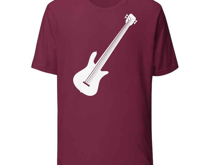 Minimalist Bass Guitar T-Shirt – Electric Bass Musician Tee for Guitarists & Band Lovers