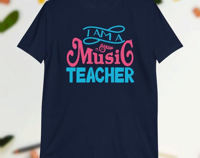 I Am a Music Teacher Shirt – Fun Retro Style Tee for Choir, Band, and Music Educators