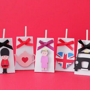 Royal platinum jubilee lollipop holder svg, Jubilee party favours, Queens 70th jubilee celebration, Britain-inspired lollipop holders
