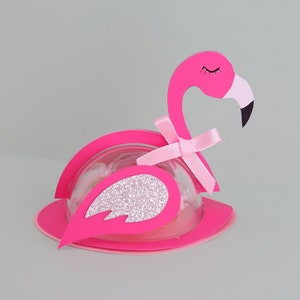 Flamingo Candy Holder svg, Party candy holder, cut file Flamingo, Cute Flamingo, ornament gift SVG, Digital Download