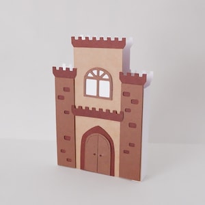 Castle card SVG, Castle template SVG, Kids card, 3D Papercut svg Card Cut File, SVG Cricut File, kids craft, Cricut, Silhouette