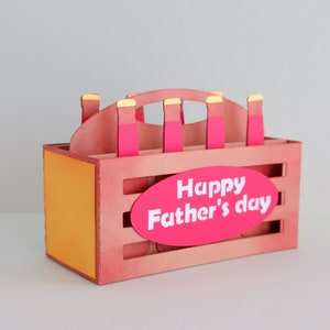 Vatertagskarte svg, Werkzeuge, Papa, Vater, Vatertag 3D Karte, Bier Pop Up Karte, Pop Up Geburtstagskarte svg, Bierflasche 3D Karte SVG