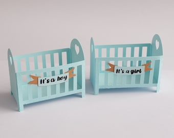 Baby cot favor box SVG, Favor box baby shower, Baby crib favor box template, Baby cot template, Baby box, cutting fle