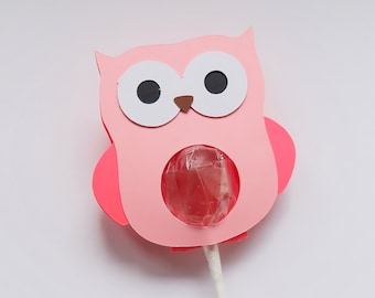 Owl Lollipop Holder svg, Owl lollipop holder, Chocolate Holder Bundle, sucker holder svg files, Kids gift, kids crafts, Cricut svg