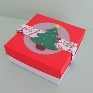 Christmas box SVG, Christmas Gift Box, Christmas Candy box, Favour Box, Christmas box, Christmas gift bags, Christmas present, cutting file