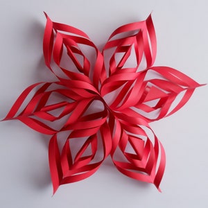 3D Papier Stern Weihnachtsverzierung SVG, Papier Stern Vorlage SVG, Weihnachtsdekor, Wohndekor, 3D Papier Stern, Schneidedatei