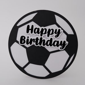 Football Birthday card svg, Football Fan Card, Birthday card, paper cut, crafts for kids, SVG file