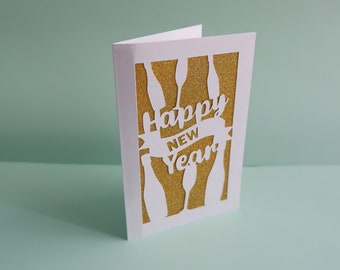 Happy New Year Card SVG (Digital Download)