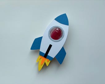 Soporte para piruletas con forma de cohete (SVG para Cricut), recuerdo para fiesta espacial, plantilla para soporte de dulces, regalo de cumpleaños infantil (SVG), descarga digital