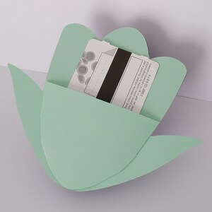 Tulip Gift Card Holder SVG, Flower Gift Card Holder, Thank You Gift ...