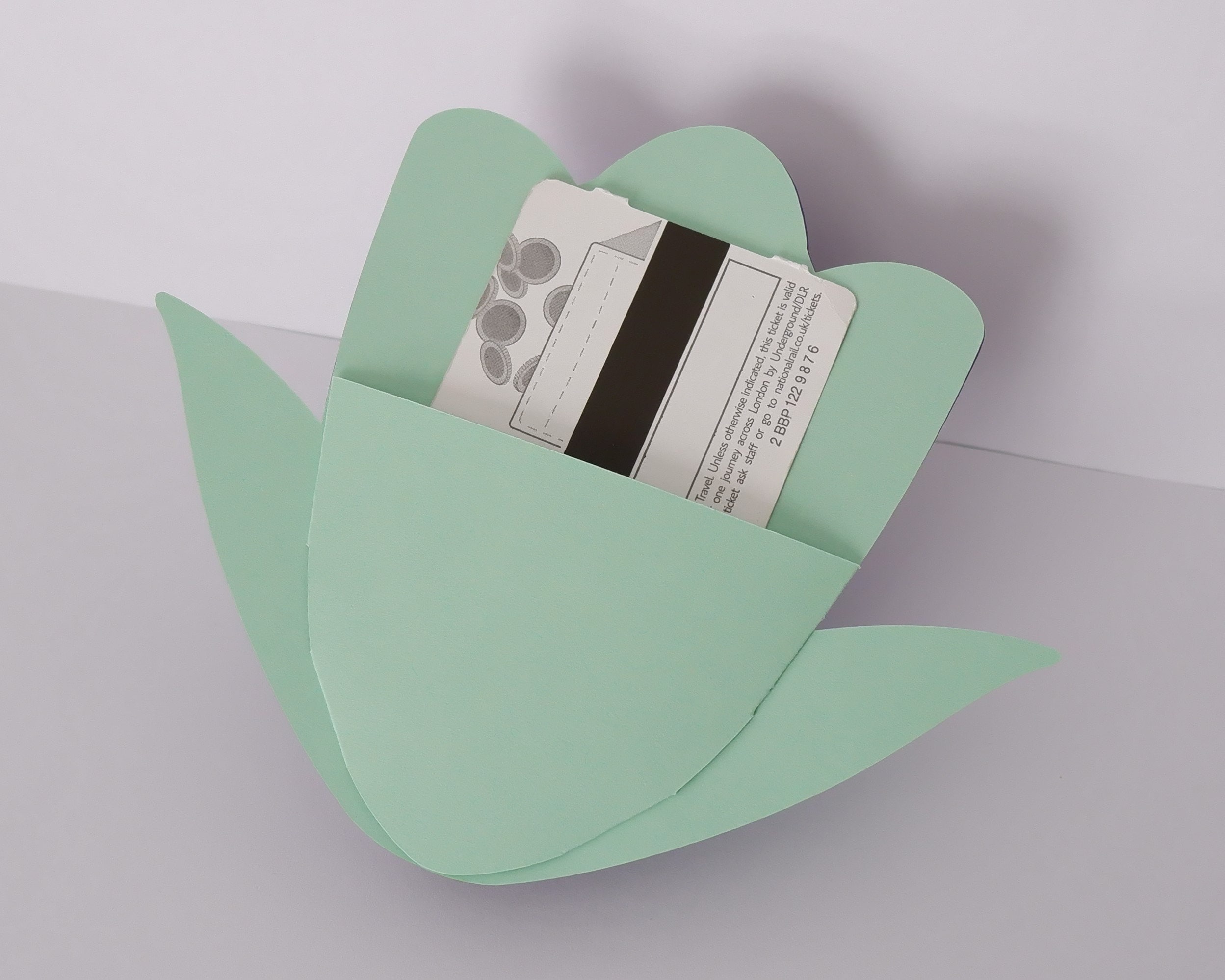 Tulip Gift Card Holder SVG, Flower Gift Card Holder, Thank You Gift ...