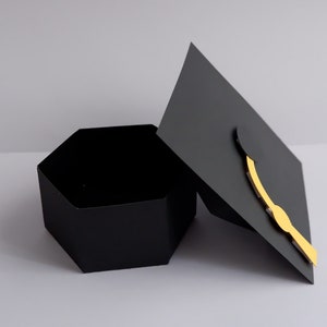 Boîte de faveur chapeau de remise des diplômes SVG, boîte à chapeau de remise des diplômes SVG, boîte de bonbons chapeau de remise des diplômes, cadeau de remise des diplômes, fichier de coupe, camée Cricut Silhouette