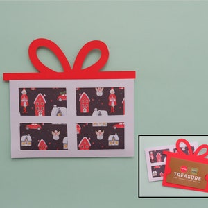 Christmas gift card holder SVG, Christmas Gift card envelope, Xmas Gift card holder, Holiday gift card, Teacher Gift Ideas SVG