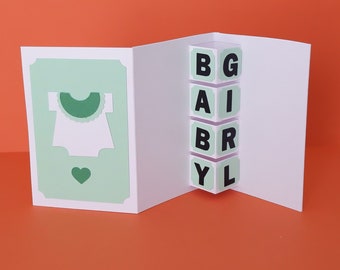 It's a girl card SVG, Welcome little one card, New Baby Greeting Card, Cute Baby girl card SVG, Baby shower card, instant download