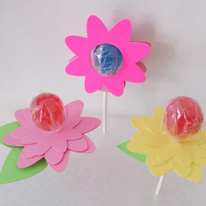 Flower Lollipop Holder svg, Valentine Lollipop Candy Sucker Holder, Easter svg, Spring svg, Kids crafts