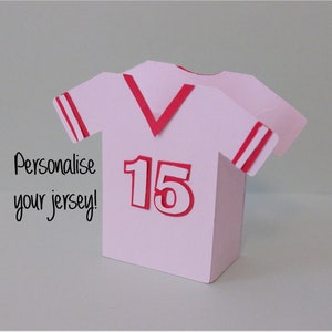 Football jersey favor box SVG, Jersey Box Template SVG, Sports Box, Uniform Gift Box Cut File, Football Gift Box, Cricut, digital file