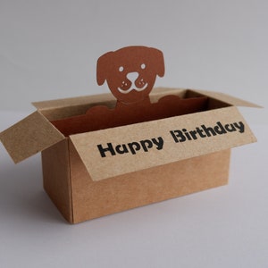 HUND 3D Pop Up Box Karte, Hund Box Karte svg, Hund Liebhaber Karte, 3D Papercut svg Card Cut File, Pop up Geburtstagskarte, SVG Cricut File, Kinder Handwerk