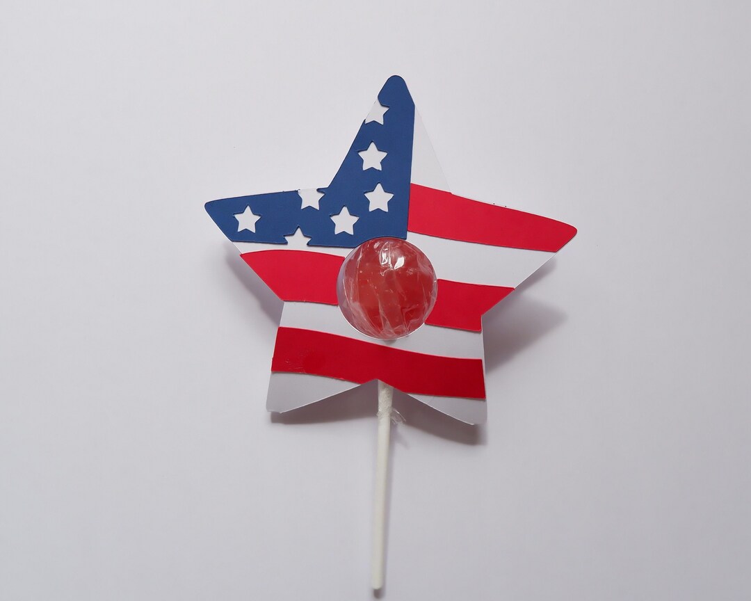 4th of July Lollipop Holder Svg, Fourth of July Lollipop Holder, Sucker