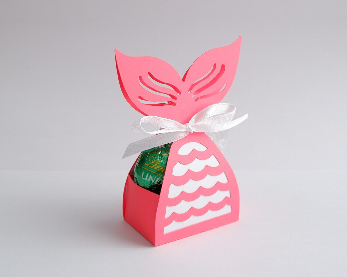Mermaid Favor Box SVG, Mermaid Cady Box, Children Party Sweets, Mermaid ...