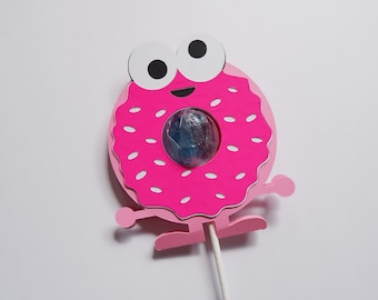 Donut Lollipop Holder svg, Doughnut lollipop holder, Birthday party lollipop holder, sucker holder svg, kids party, kids crafts Cricut svg