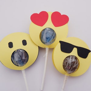 EMOJI Lollipop Holder svg, Chocolate Holder Bundle, sucker holder svg files, Birthday, Cricut, kids crafts, SVG file, instant download