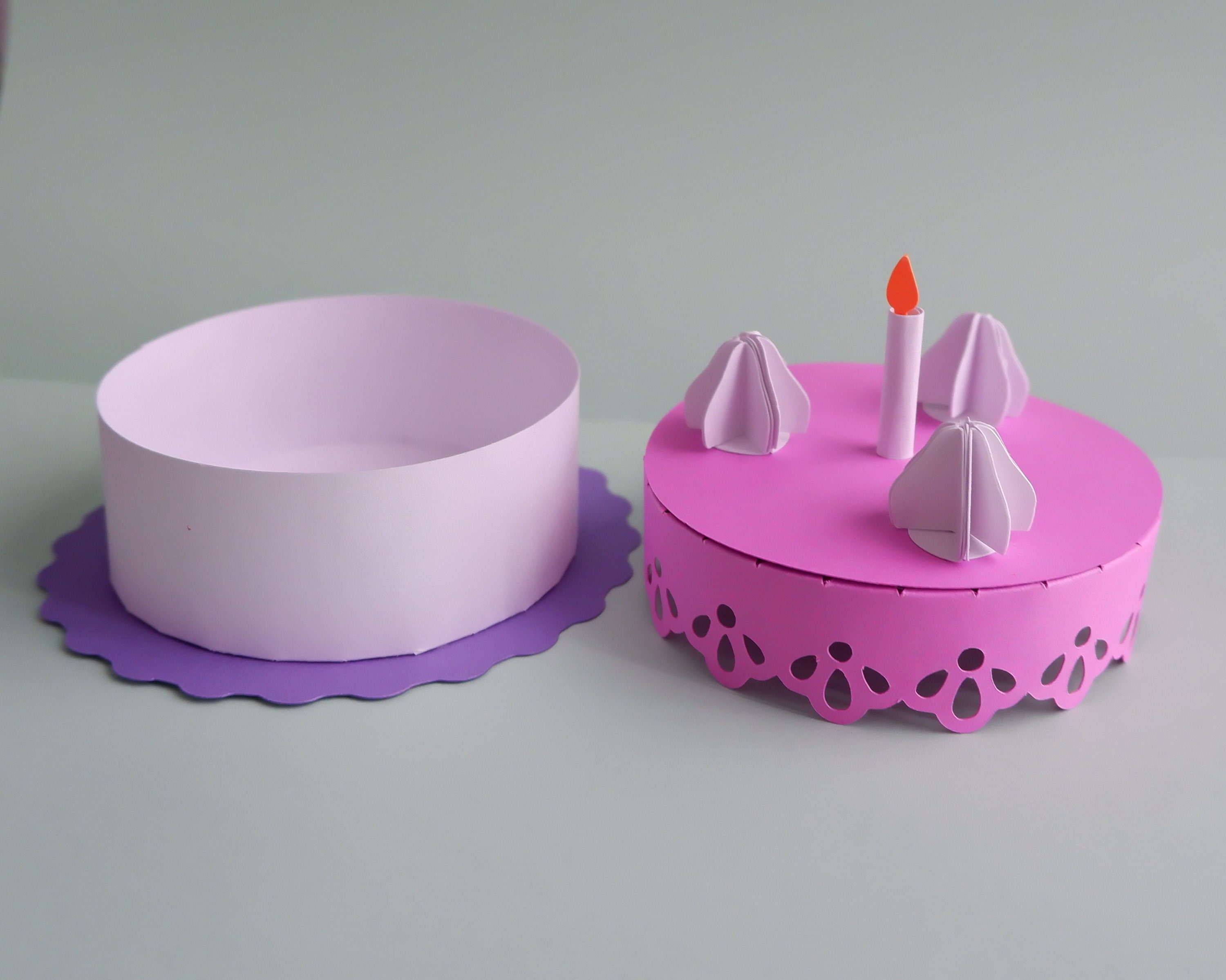 Birthday Cake Favor Box SVG Party Favor Box SVG Birthday Etsy