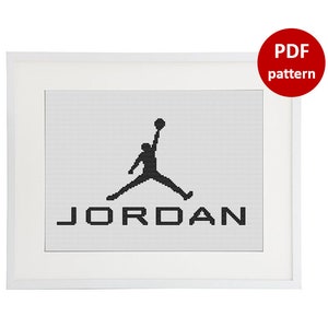 Michael Jordan, Basketball cross stitch pattern, NBA cross stitch, Cross Stitch Pattern, Cross stitch chart, Instant Digital Download