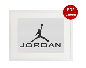 Michael Jordan, Basketball cross stitch pattern, NBA cross stitch, Cross Stitch Pattern, Cross stitch chart, Instant Digital Download