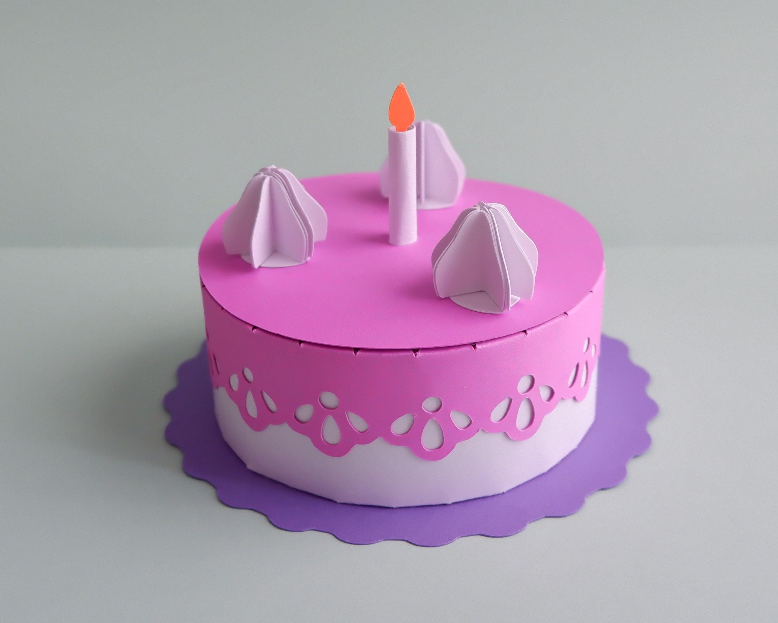 Birthday Cake Favor Box SVG Party Favor Box SVG Birthday Etsy