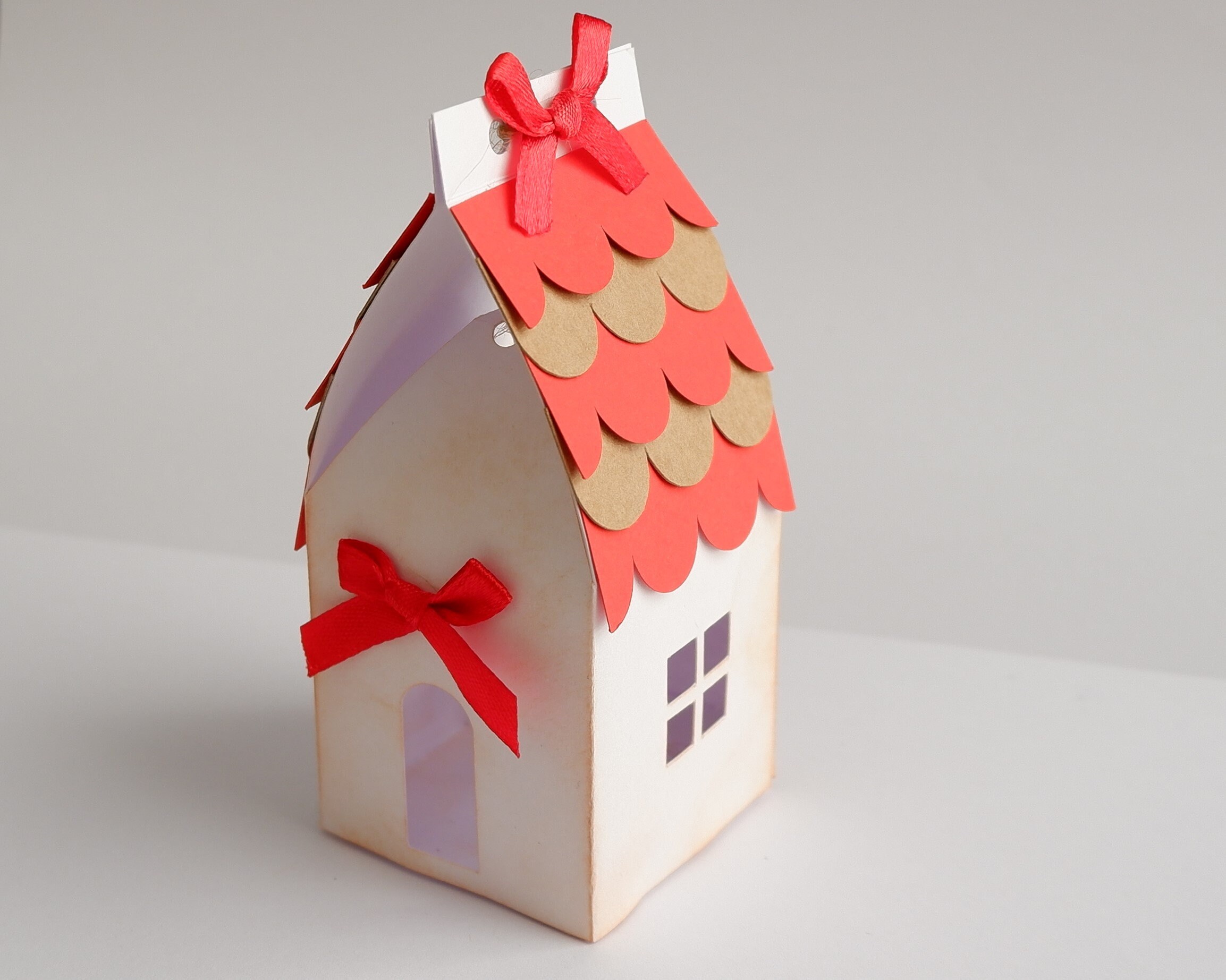 Little House Gift Box SVG, Christmas House Gift Box, Favor Box SVG ...