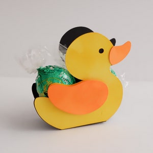 Duck Party Favor Bag SVG, Party Kids Baby Favor Box, Geschenkdoos sjabloon, Duck Baby Shower Gift Favor Box, snijfle