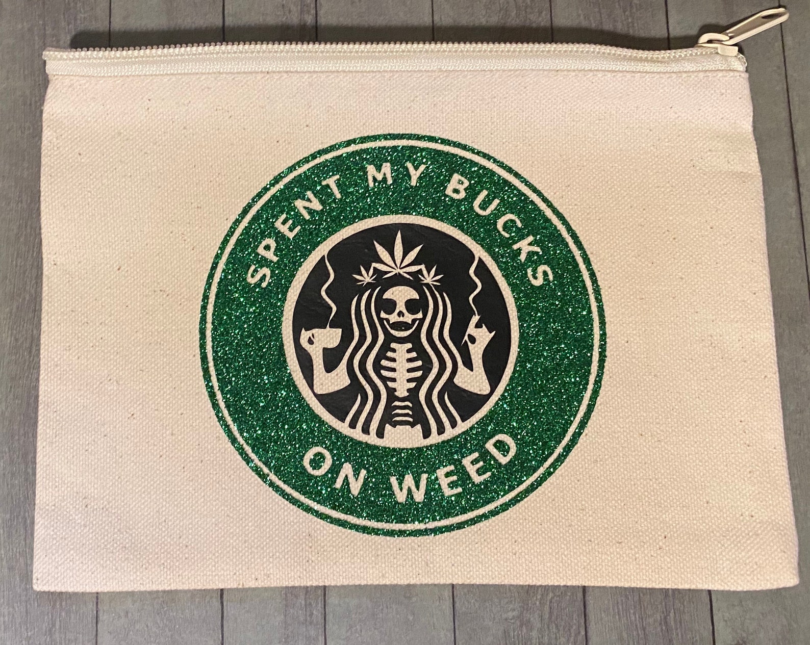 Spent My Bucks On Weed Zipper Pouch Etsy Spent My Bucks On Weed Zipper Pouch Etsy