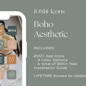 60000 Ios14 App Icons Boho Aesthetic Iphone Ios 14 Etsy Whether you're decorating a dorm room or your teen's bedroom, it pays to embrace color, pattern, and bold accessories. etsy