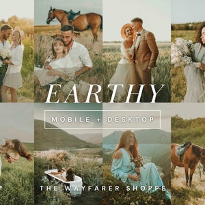 15 Earthy Mobile Lightroom Presets, Boho Presets, Rustic Photographer Presets, Warm Outdoor Presets, Aesthetic Presets, Vintage Presets