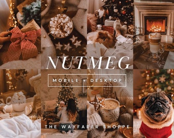 15 Moody Christmas Presets, Cozy Christmas Presets, Aesthetic Holiday Presets, Winter Presets, Warm Indoor Presets, Festive Family Presets