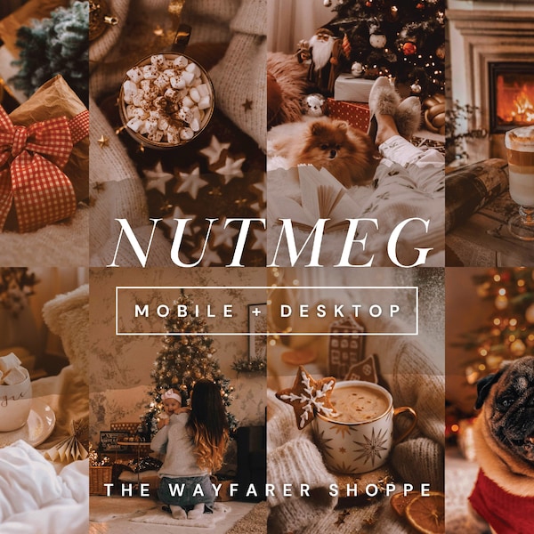 15 Moody Christmas Presets, Cozy Christmas Presets, Aesthetic Holiday Presets, Winter Presets, Warm Indoor Presets, Festive Family Presets