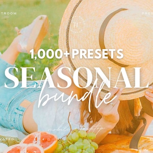 1,000+ Seasonal Lightroom Preset Bundle | Summer Travel Presets, Beach Photo Editing Filters for Instagram Influencer Lifestyle Bloggers