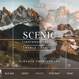15 Erdige Outdoor Reise Mobile Lightroom Voreinstellungen, Stimmungsvolle Berg Voreinstellungen Für Fotografen Kinetische Filter Reiche Boho Voreinstellungen für Instagram