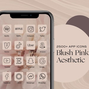 2500+ iOS 18 App Icons, Neutral Pink Aesthetic, Widget iPhone, iOS Icons, iPhone App Icons, Pastel Icon Pack, Spring Icons, Summer Icon Pack