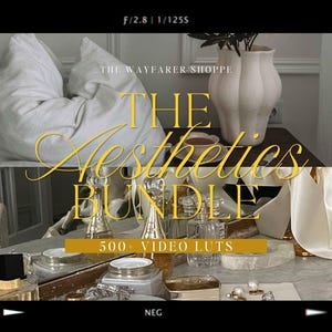 500+ Aesthetic LUTs Bundle Mobile VIDEO Filters Lifestyle Moody Filters Natural Video Editing LUTS Clean Minimal Filter for Bloggers