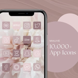 10,000+ iOS 18 App Icons, Rose Pink Icons, Mauve Aesthetic, iOS Icons, Widget iPhone, App Icon Covers, iPhone App Icons, Valentine&#39;s Icons
