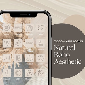 7000+ iOS 18 App Icons, natürliche weiße Ästhetik, Widget iPhone, iOS Icons, ästhetische App Icon Covers, iPhone App Icons, Minimal Icon Pack