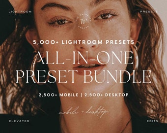 5000+ Lightroom Presets Bundle | Natural Presets, Luxury Aesthetic Presets, Warm Presets, Moody Boho Presets, Earthy Presets, Bright Presets