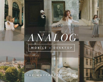 25 Film Mobile Lightroom Presets, Retro Vintage Instagram Filter, Analog Presets, Aesthetic Disposable Camera Presets