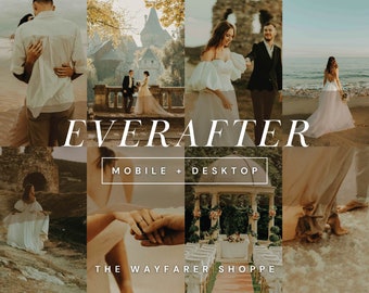 25 Earthy Wedding Lightroom Presets | Warm Outdoor Photo Editing Filters for Photographers, Boho Rustic Engagement Presets