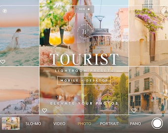 15 Summer Travel Mobile Lightroom Presets, Beach Preset For Blogger Lifestyle, Natural Instagram Filter Bright Vibrant Preset for Influencer