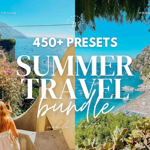 450+ Summer Travel Lightroom Preset Bundle, Aesthetic Presets, Summer Presets, Beach Presets, Travel Presets, Aesthetic Presets, Warm Preset