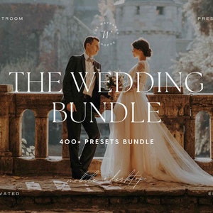 400+ Lightroom Preset Bundle | Bright and Airy Presets, Wedding Photographer Presets, Soft Creamy Presets, Aesthetic Engagement Presets