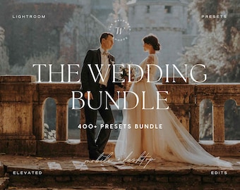 400+ Lightroom Preset Bundle | Bright and Airy Presets, Wedding Photographer Presets, Soft Creamy Presets, Aesthetic Engagement Presets